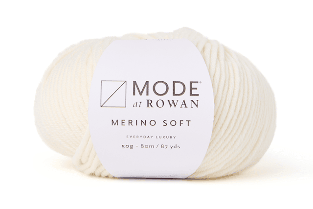 Merino Soft 100% Merinoull 50gr Snow 017 Mode at Rowan