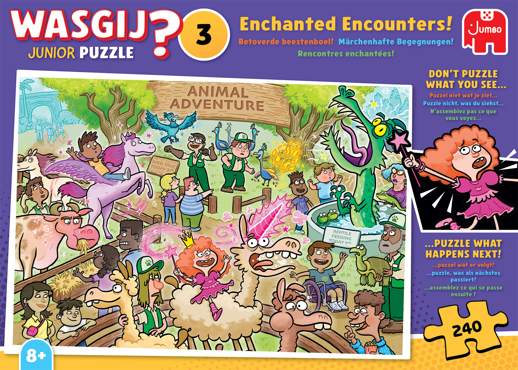 Wasgij Junior 3 - Enchanted Encounters! Pussel 240 bitar