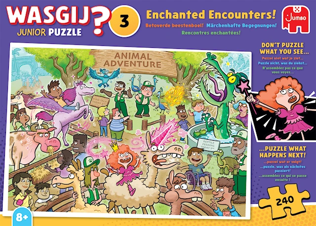 Wasgij Junior 3 - Enchanted Encounters! Pussel 240 bitar