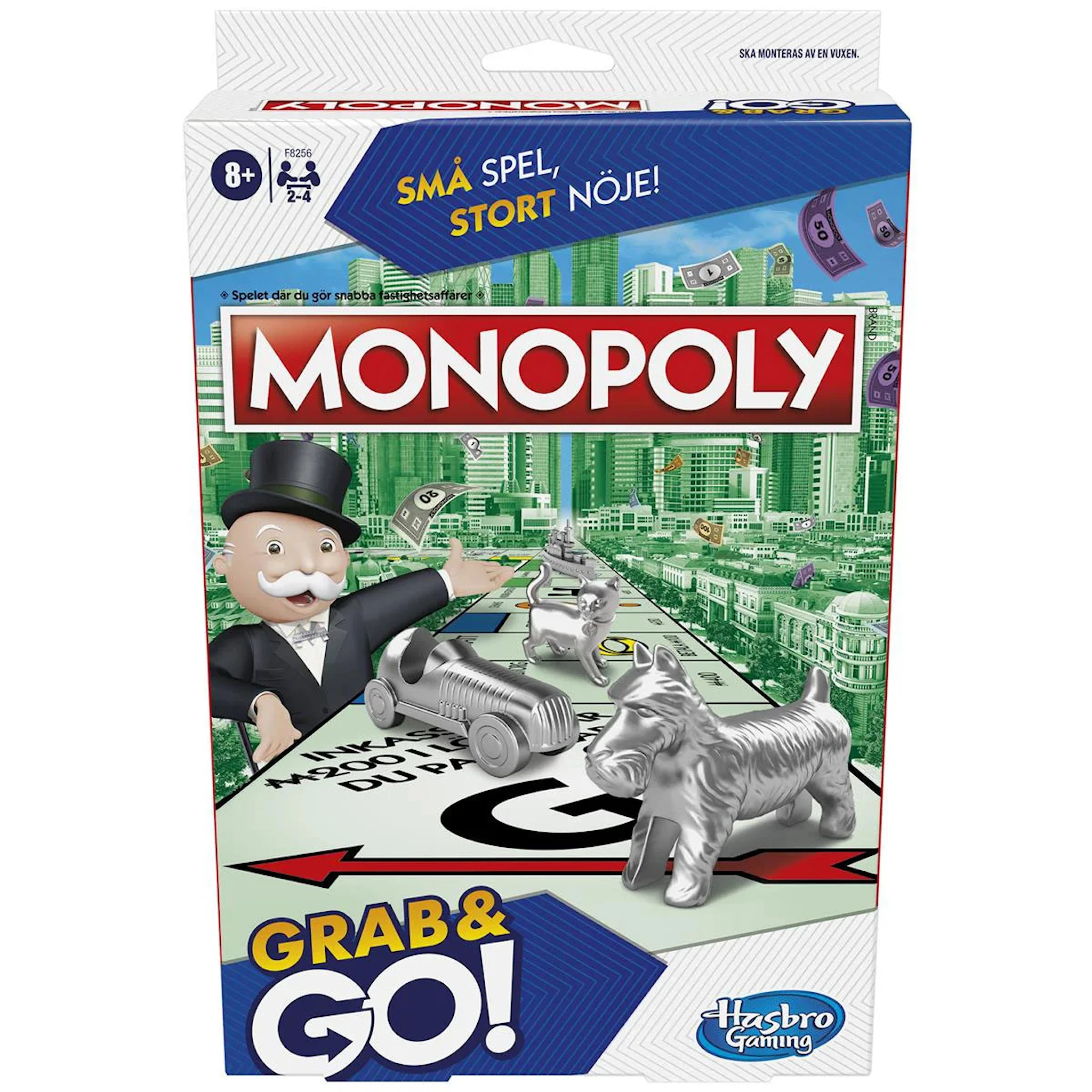 Produktbild för Resespel Grab & Go Monopoly (SE/FI)