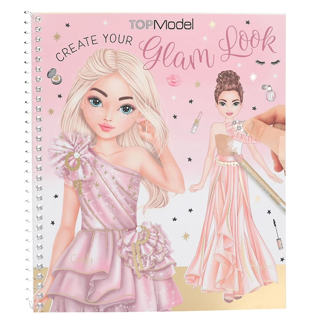 Stickers & Målarbok Dress Me Up Glam Look TOPModel