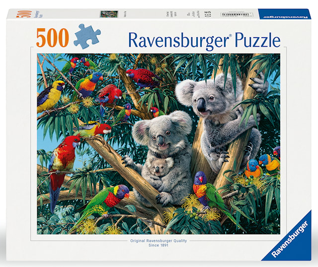 Produktbilde 1 for Koalaer i tre Puslespill 500 brikker, Ravensburger