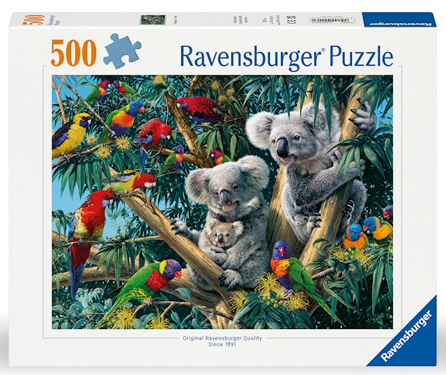 Koalas In A Tree Pussel 500 bitar, Ravensburger