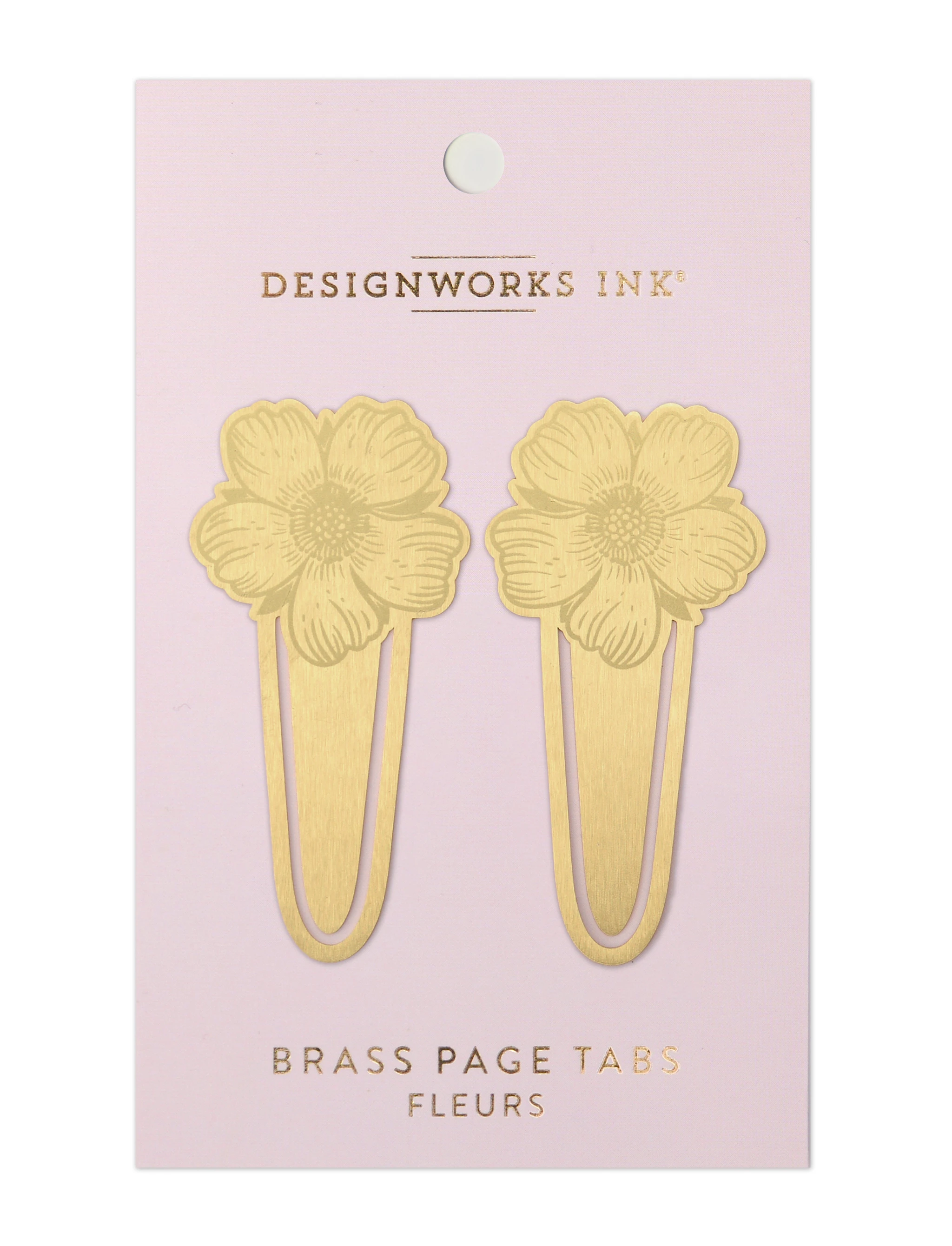 Produktbild för Bokmärken Blommor Mässing Designworks ink