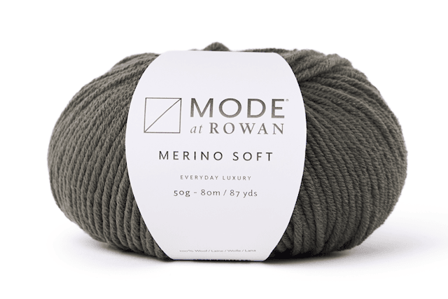 Merino Soft 100% Merinoull 50gr Charcoal 015 Mode at Rowan