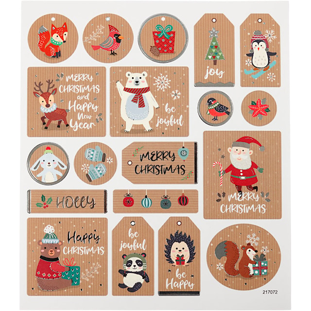 Produktbilde 1 for Klistremerker, Julestickers, ark 15x16,5 cm, 1 ark