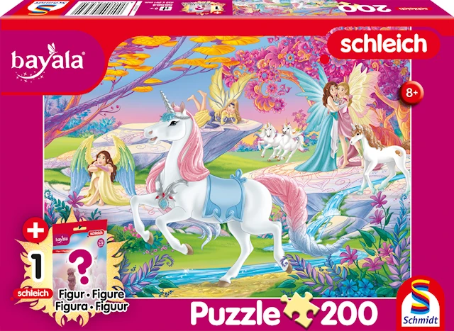 Palapeli Keijulampi Schleich Bayala hevosella 200 palaa Schmidt