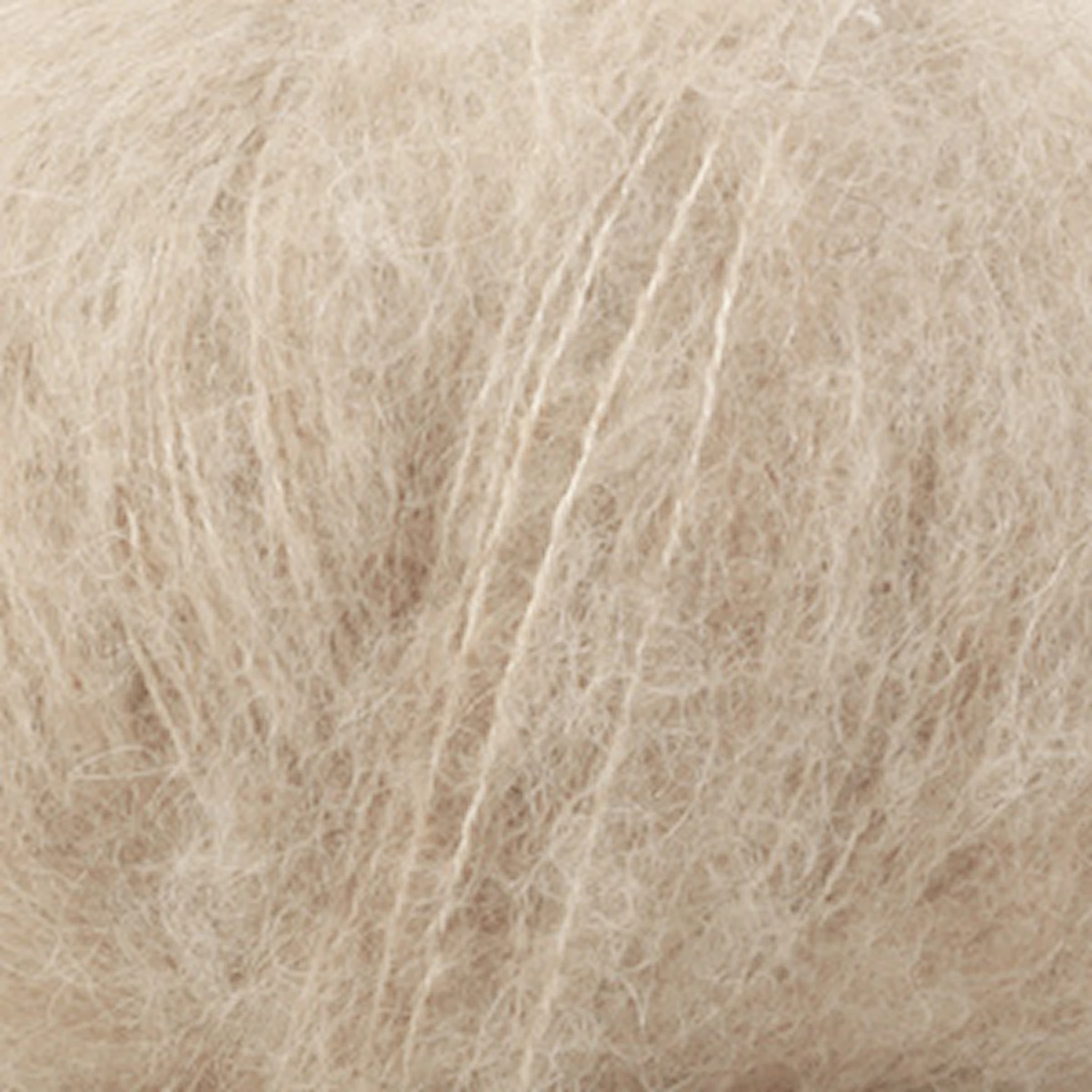 Produktbild för Brushed Alpaca Silk Uni Colour Garn 25 g ljus beige 04 Drops