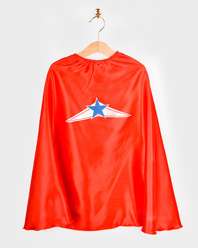 Tuotekuva 2 - Naamiaisasu Supergirl Viitan Kanssa 110-116 cm Den Goda Fen