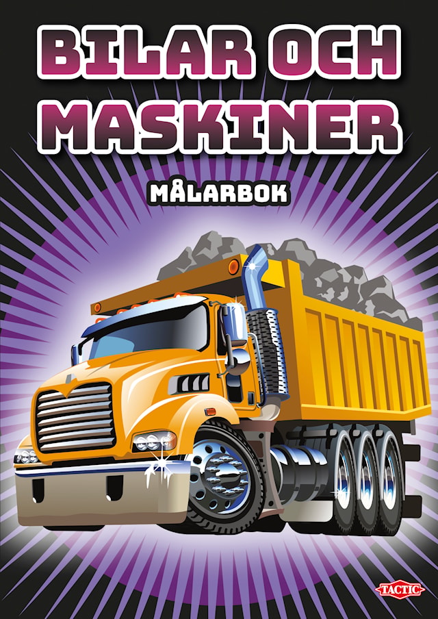 Målarbok Bilar och Maskiner Tactic