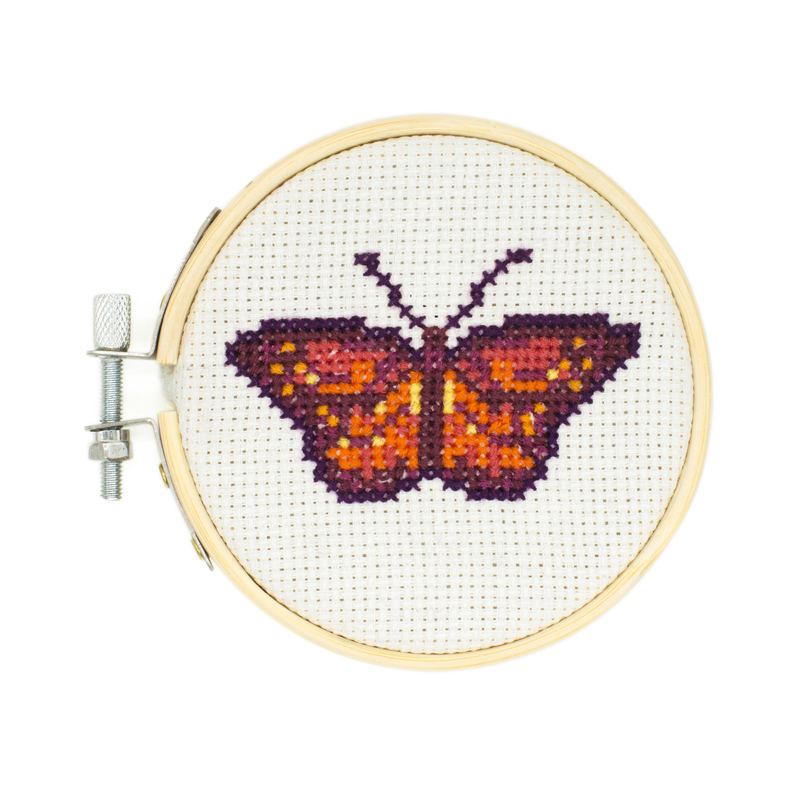 Broderikit Mini Korsstygn Fjäril Kikkerland