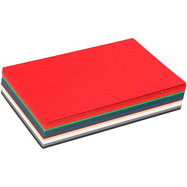 Kartonki, jouluvärit, A6, arkki 105x148 mm, 180 g, värilajitelma, 120 laj/ 1 pkt