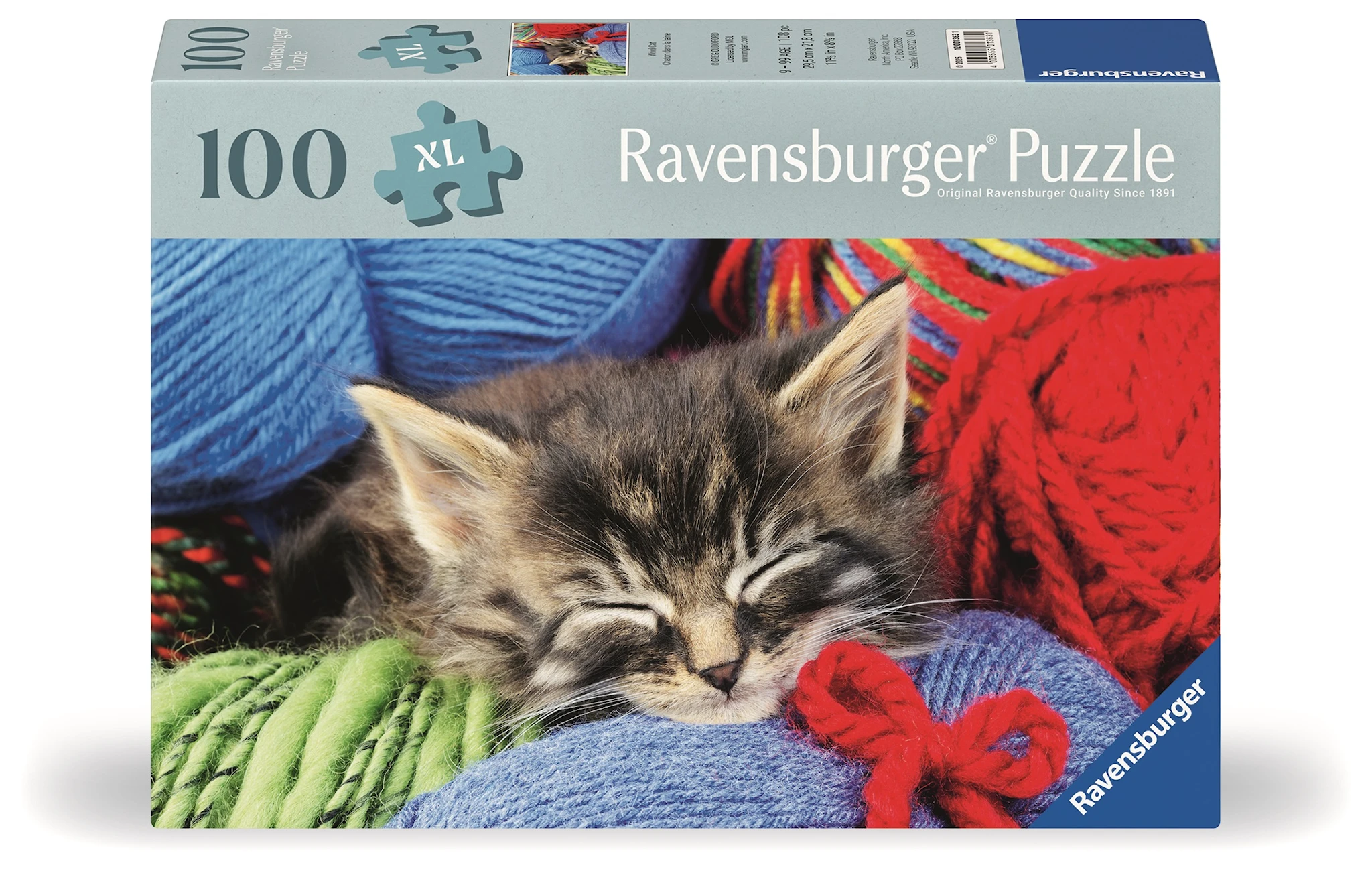Produktbild för Wool Cat Pussel 100 Bitar, Ravensburger