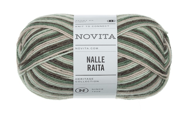 Produktbilde 1 for Novita Nalle Raita Garn Ullmix 100g Alv (8201) Novita