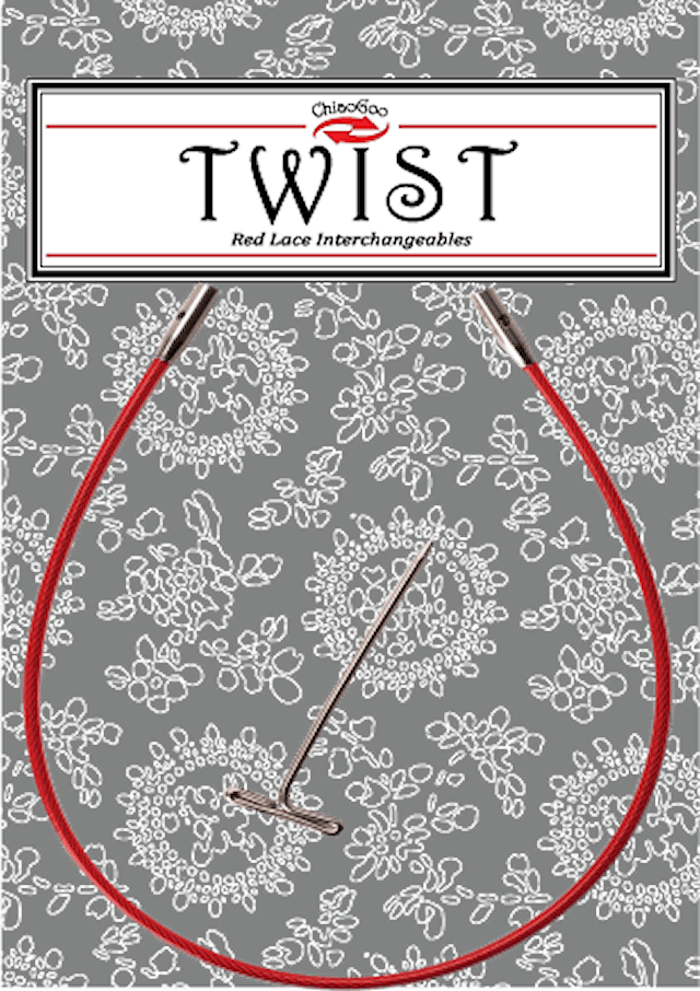TWIST Red vaihtokaapelit  20 cm/Mini [M], ChiaoGoo