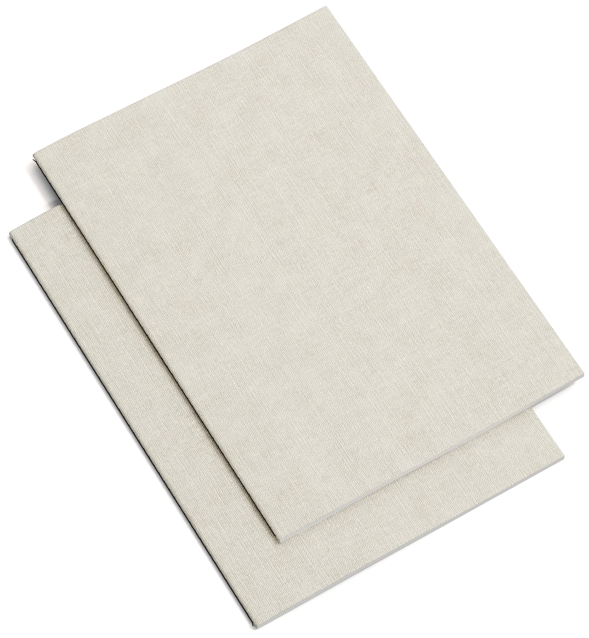Produktbild för Anteckningsblock A4 Linjerat 2-pack Linen Bigso Box of Sweden
