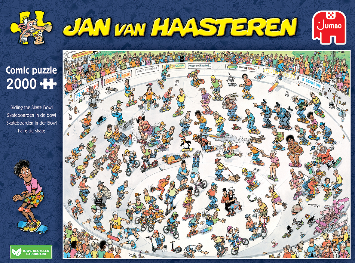Jan Van Haasteren Riding The Skate Bowl Pussel 2000 bitar, Jumbo