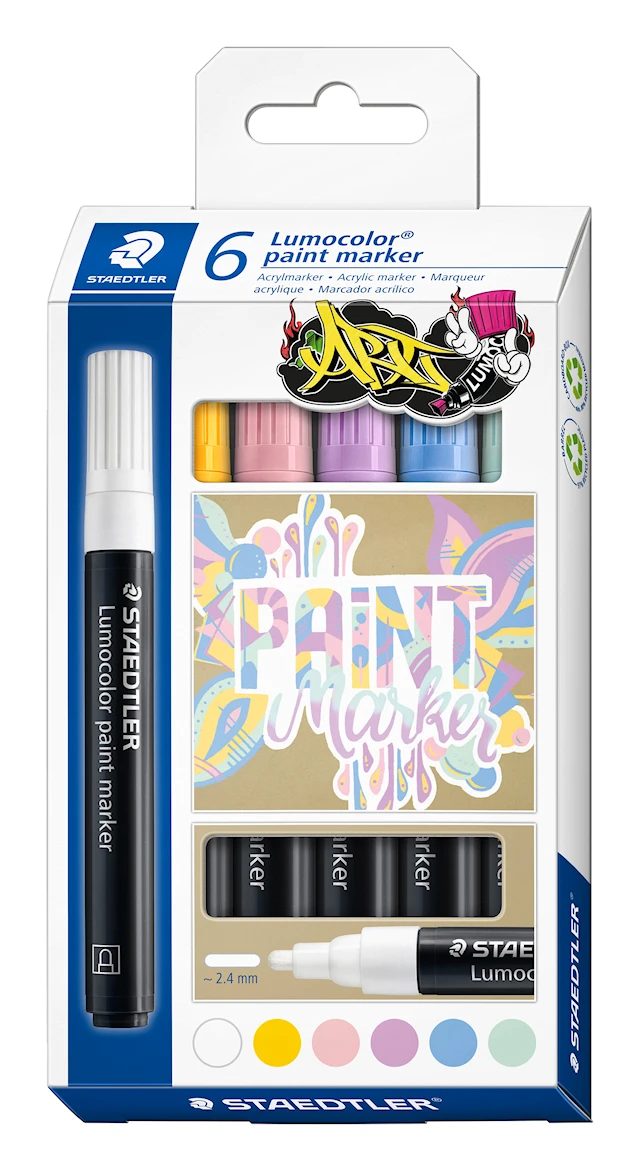 Lumocolor Värimarkerit 6-pack Staedtler