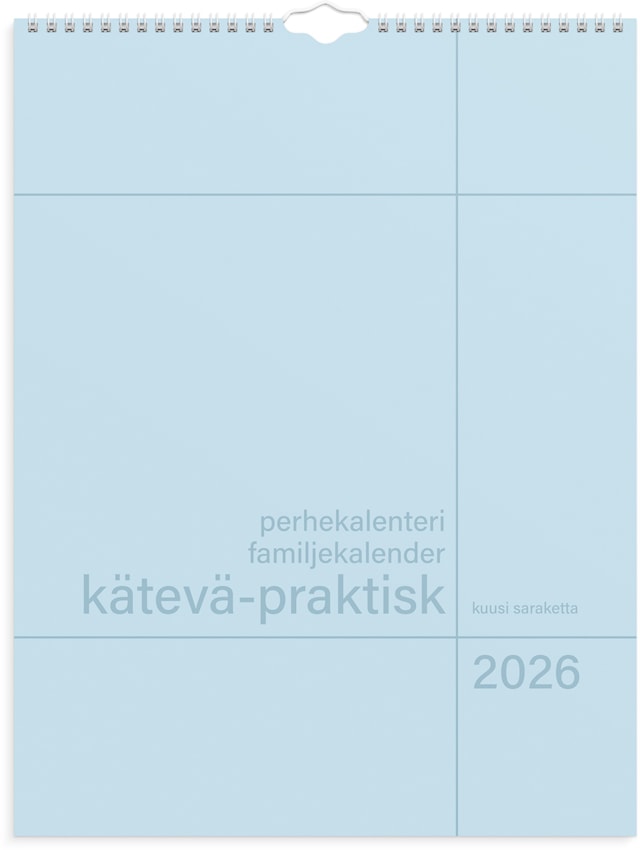 Tuotekuva 1 - Perhekalenteri 2026 Kätevä 295x390 mm Burde