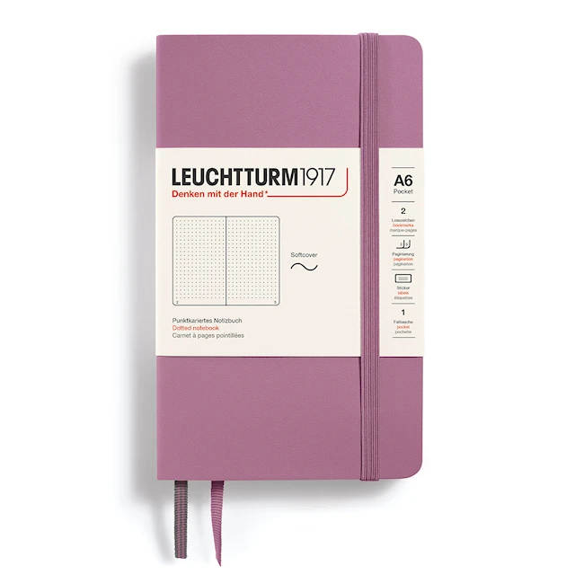Anteckningsbok A6 Soft Prickad Dusty Rose Leuchtturm 1917