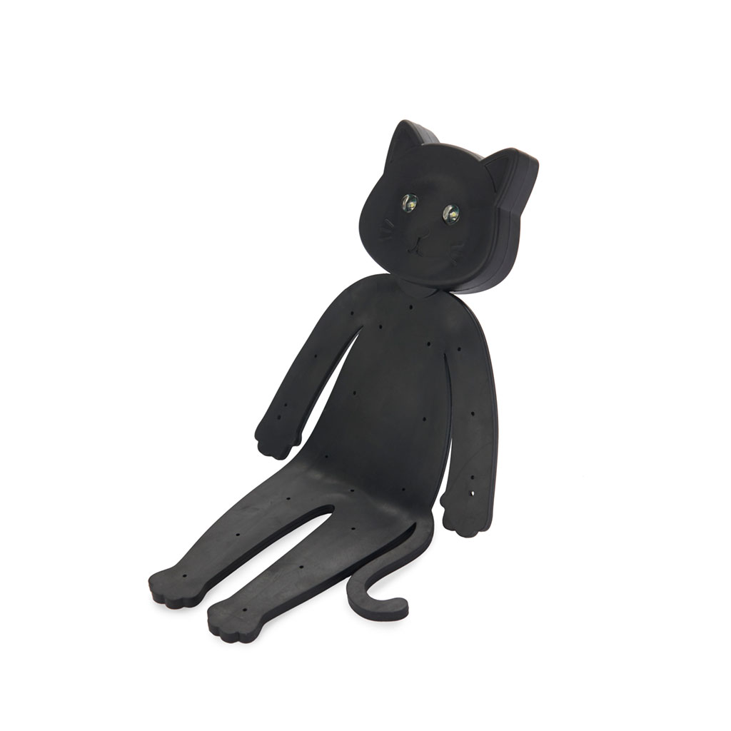 Bokljus Katt Svart Silikon, Meow Balvi