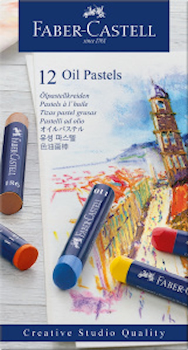 Produktbilde 2 for Oljepasteller 12 farger Faber-Castell