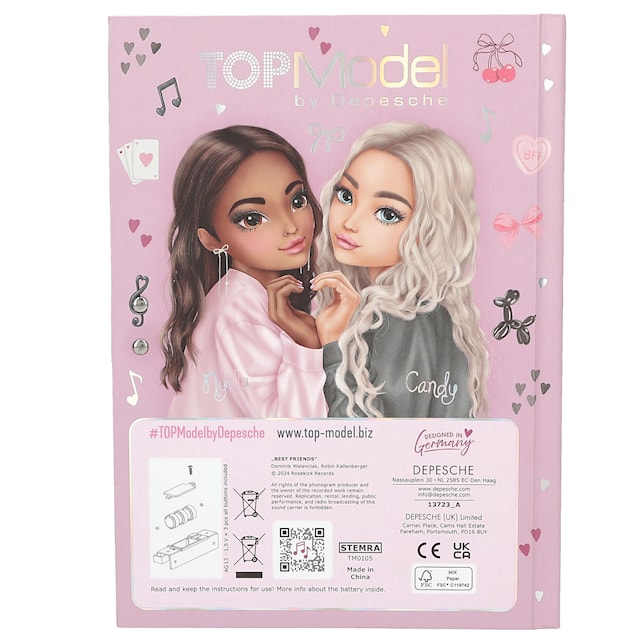 Produktbild 4 för Dagbok Med Kod Och Musik MY BFF TOPModel