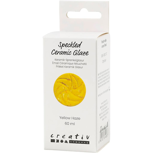 Tuotekuva 3 - Pilkullinen Keraaminen Lasite, 999-1060 °C, peittävä, Yellow Haze, 60 ml/ 1 tb