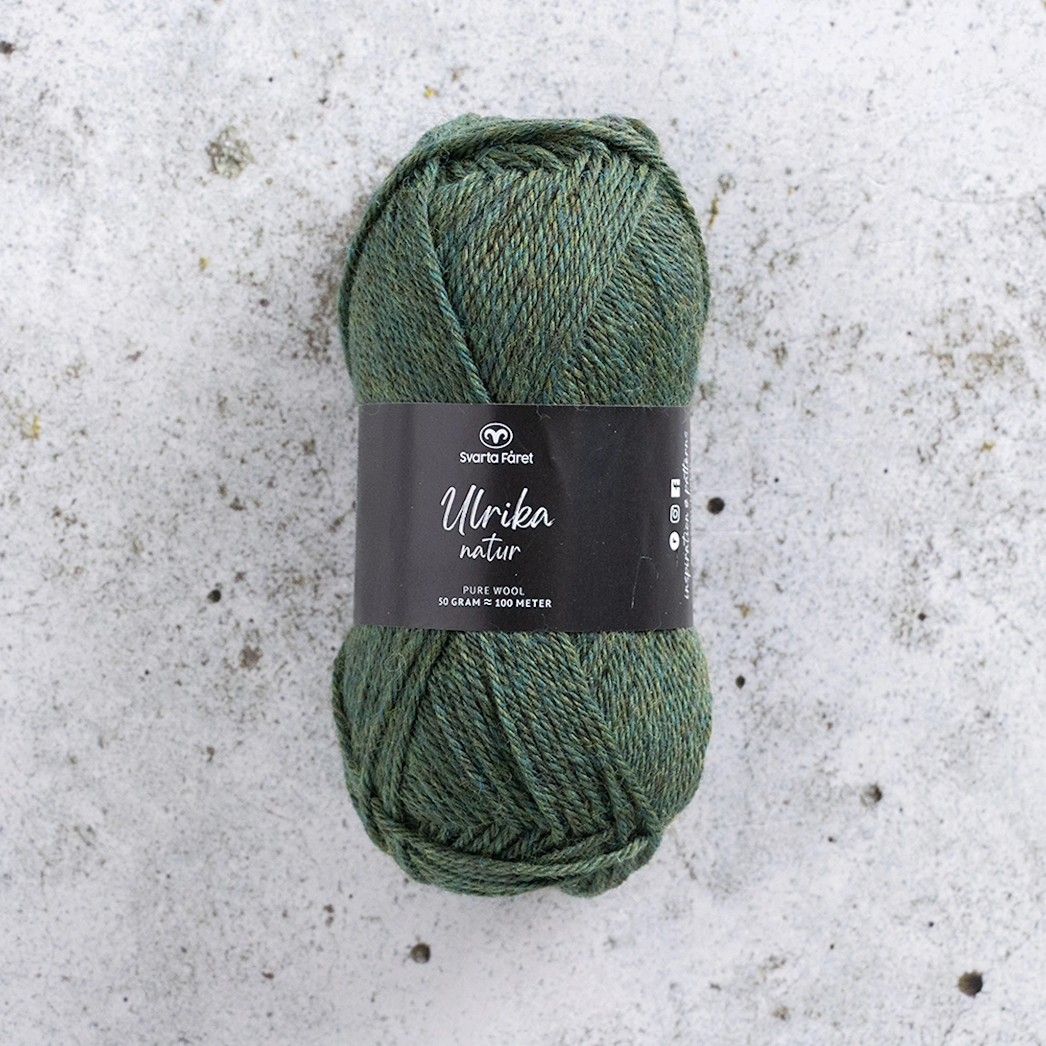 Produktbilde for Ulrika Natur Ullgarn 50 g Järbo