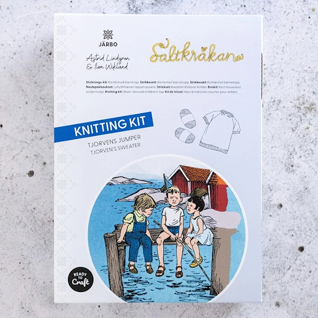 Astrid Lindgren Ilon Wikland stickkit Tjorvens jumper Järbo