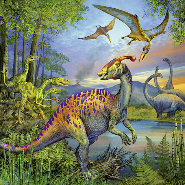 Tuotekuva 4 - Dinosaur Fascination, Palapeli, 3x49 palaa, Ravensburger