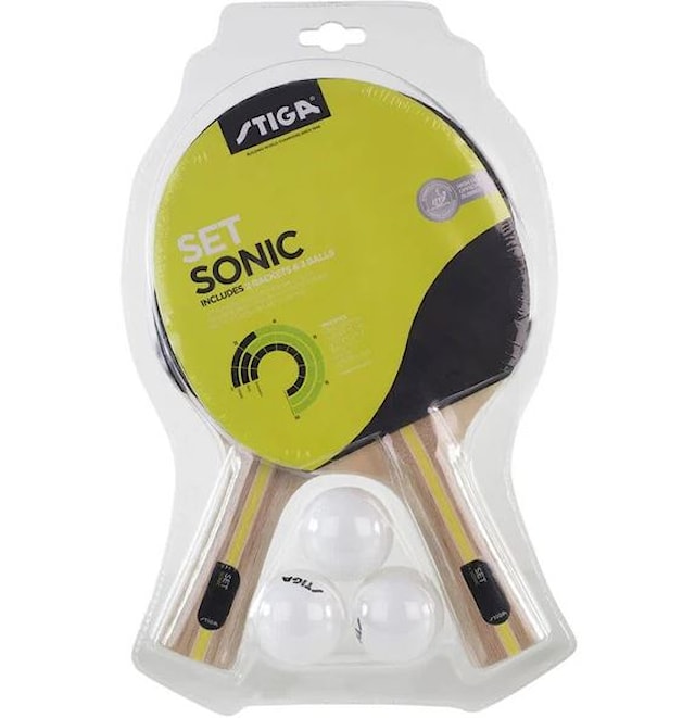 Produktbilde 1 for Pingis Set med 3 Bollar Sonic Stiga