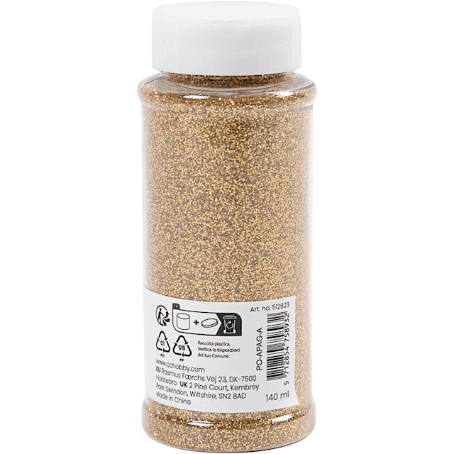Tuotekuva 3 - Bio kimalle, kulta, 140 ml/ 1 tb