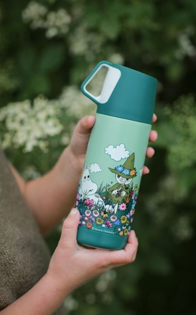 Tuotekuva 2 - Muumi Niitty Termospullo 350 ml Vihreä Rätt Start