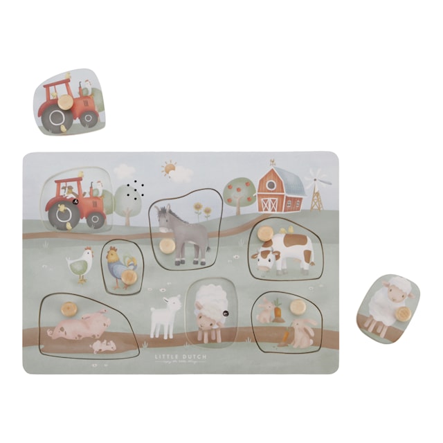 Produktbilde 2 for Little Farm Puslespill med Lyd fra Little Dutch