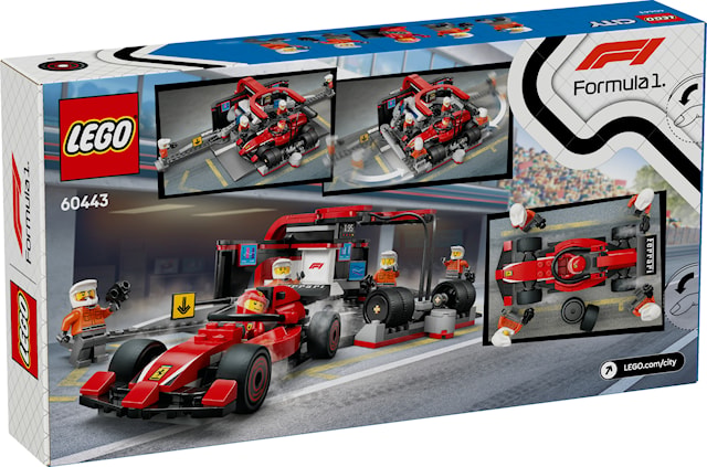 Produktbilde 3 for F1®-depotstopp og -team med Ferrari-bil LEGO® City (60443)