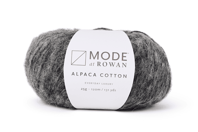 Alpaca Cotton mix, 50 gr Charcoal Melange 012, Mode at Rowan