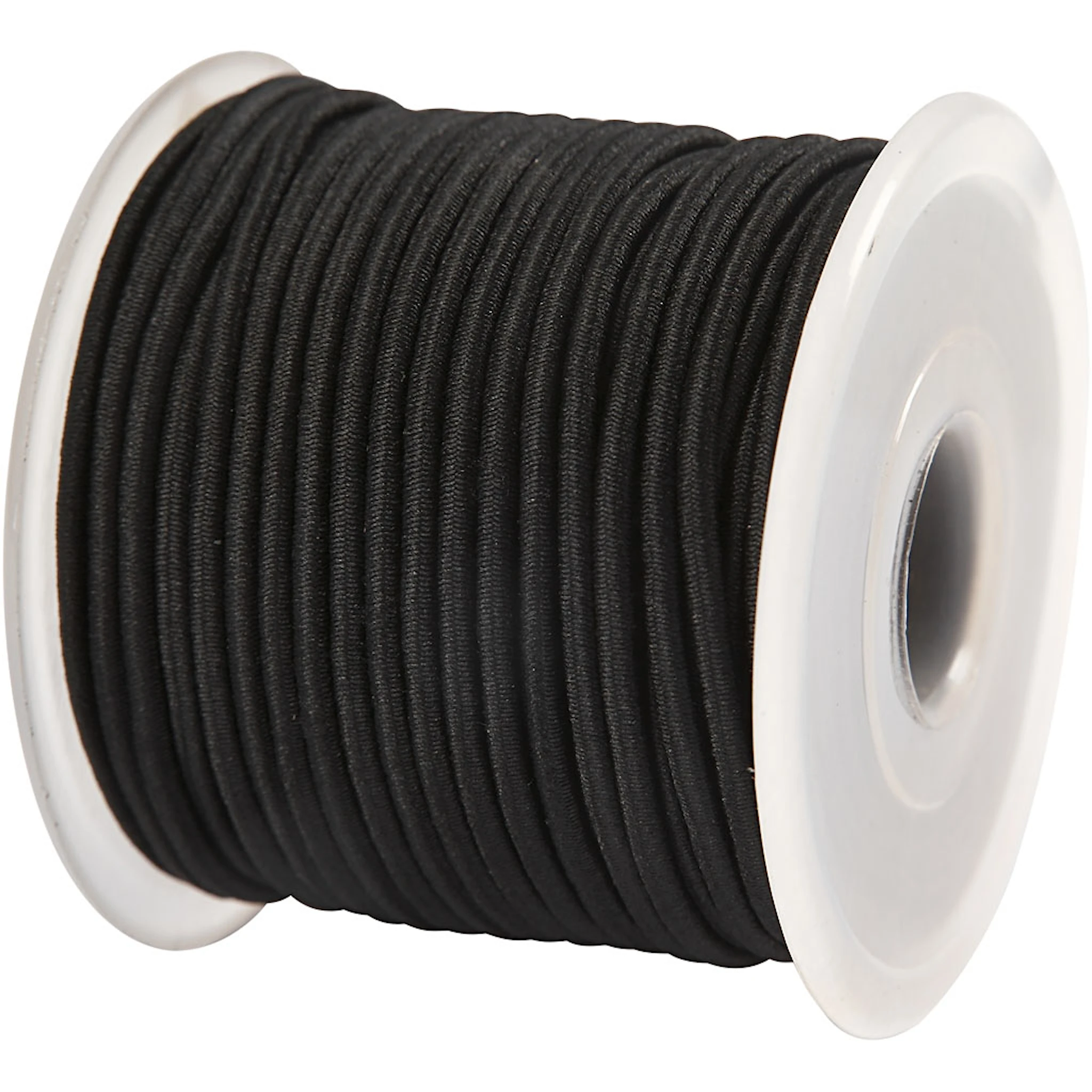 Produktbilde for Elastisk smykketråd, tykkelse 2 mm, svart, 25 m/ 1 rl.