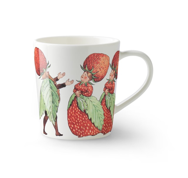 Krus m/hank, Elsa Beskow, Jordbærfamilien, 40 cl, Design House Stockholm