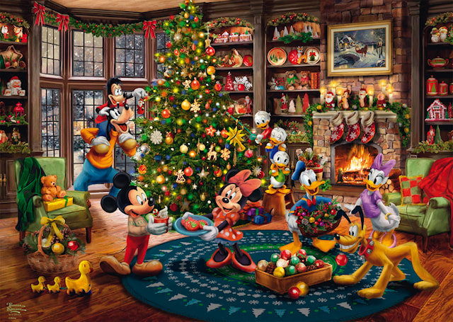 Produktbilde 2 for Disney, Mickey & Minnie Trimming The Tree Puslespill 1000 Brikker Schmidt
