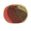 Super Soft Merino Print 50 g Marrone Mix 31505 Lana Gatto