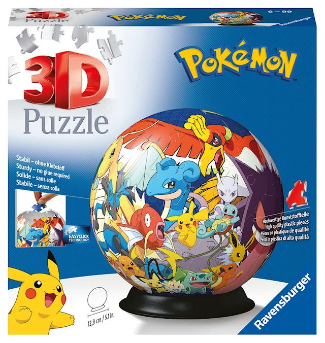 Pokemon pallo 3D palapeli 72 palaa, Ravensburger