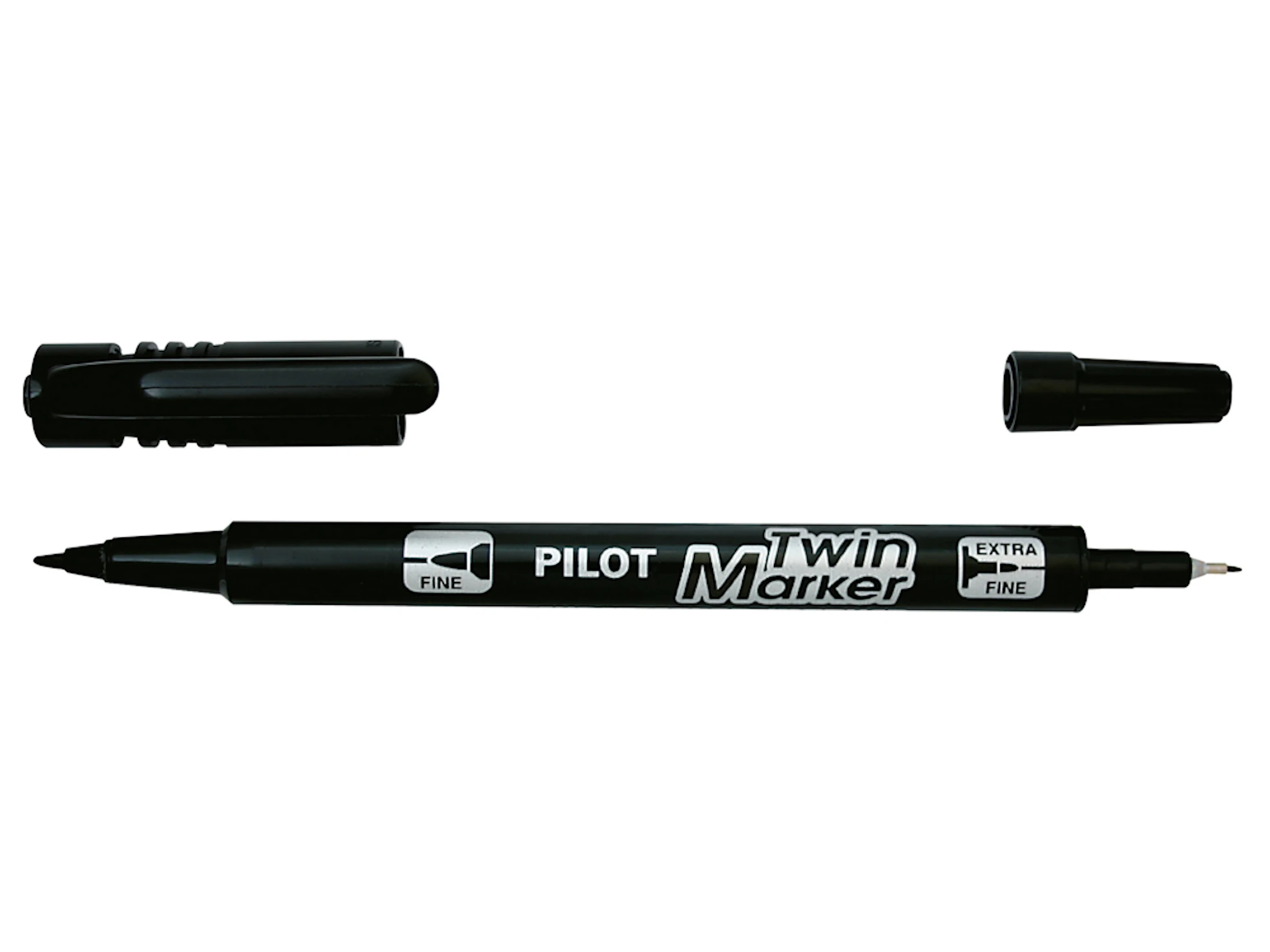 Produktbild för Märkpenna Twin Marker 0,8, Svart, Pilot