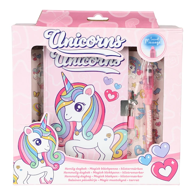 Unicorn Hemlig Dagbokskit