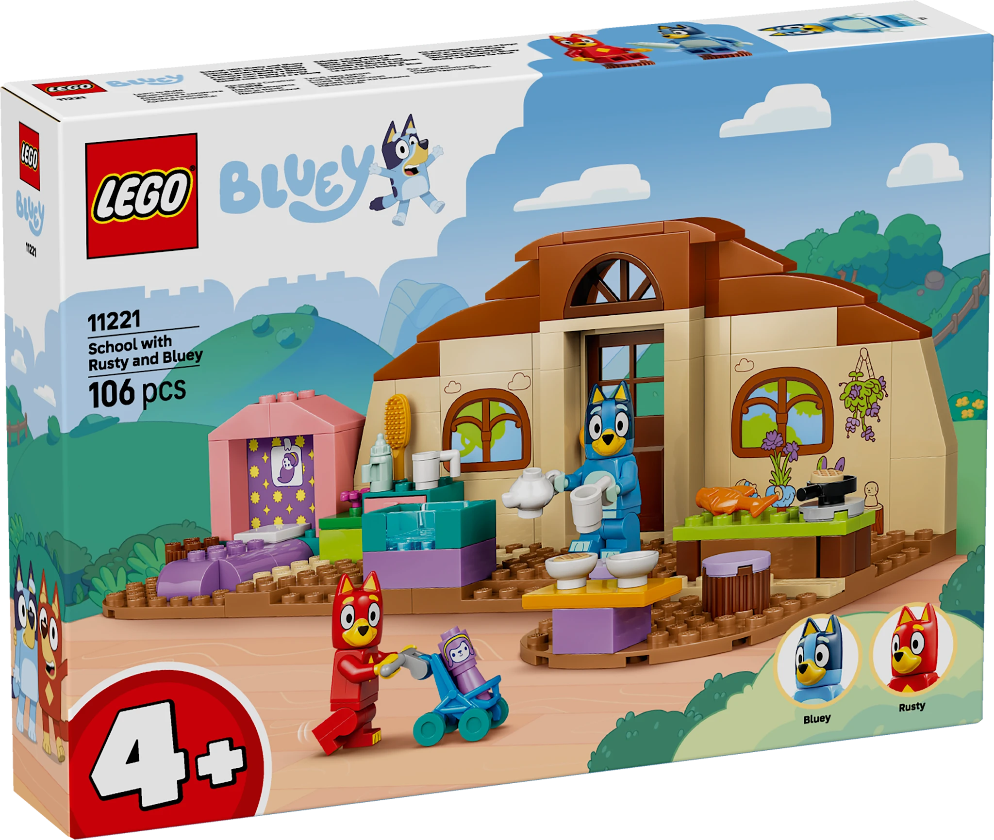 Tuotekuva ille Rasse ja Tuuri koulussa LEGO® Bluey (11221)