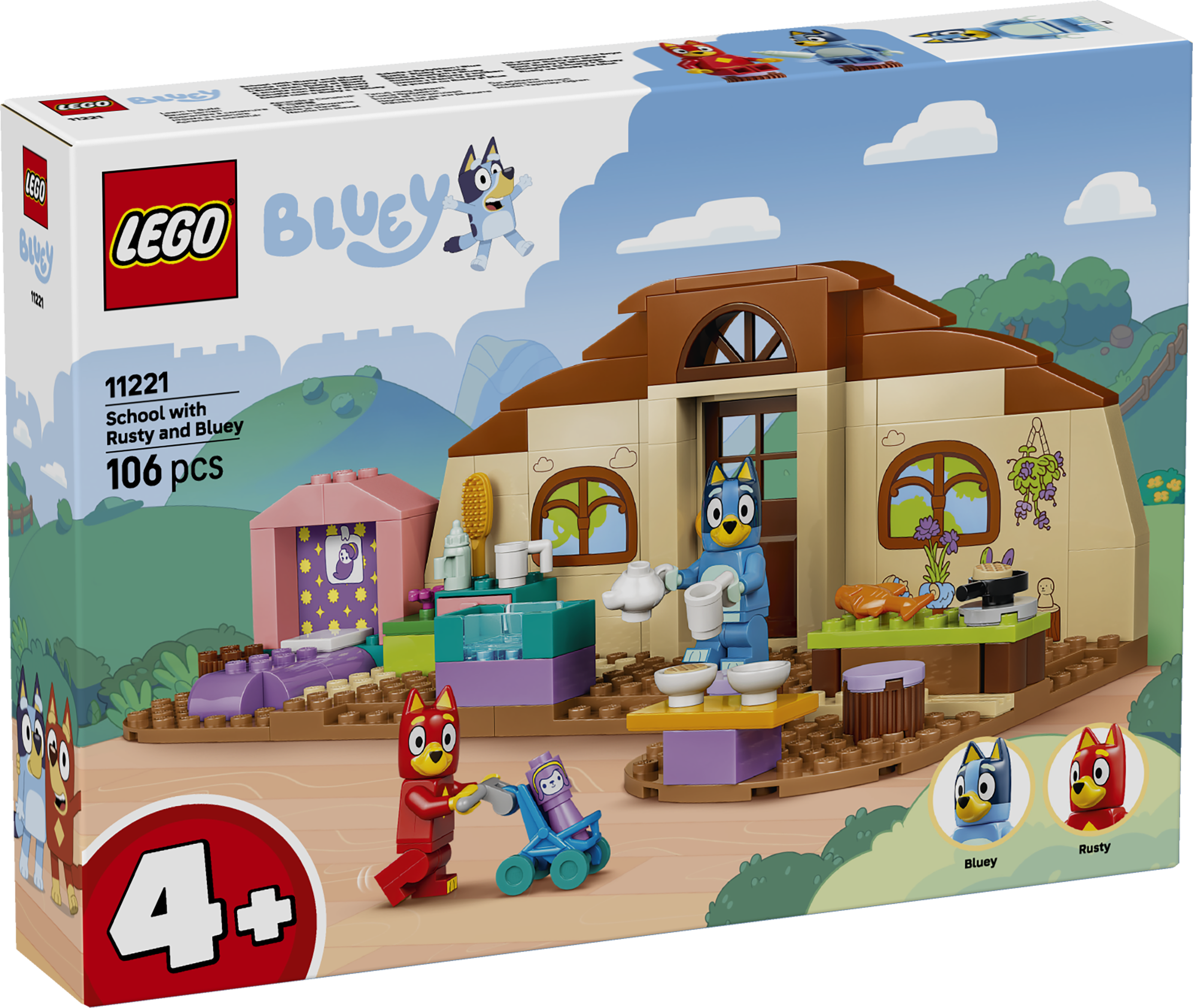 Skolan med Rusty och Bluey LEGO® Bluey (11221)