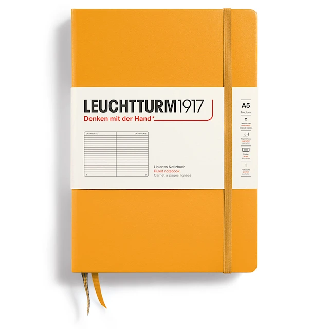 Anteckningsbok A5 Hard Linjerad Rising Sun Leuchtturm1917