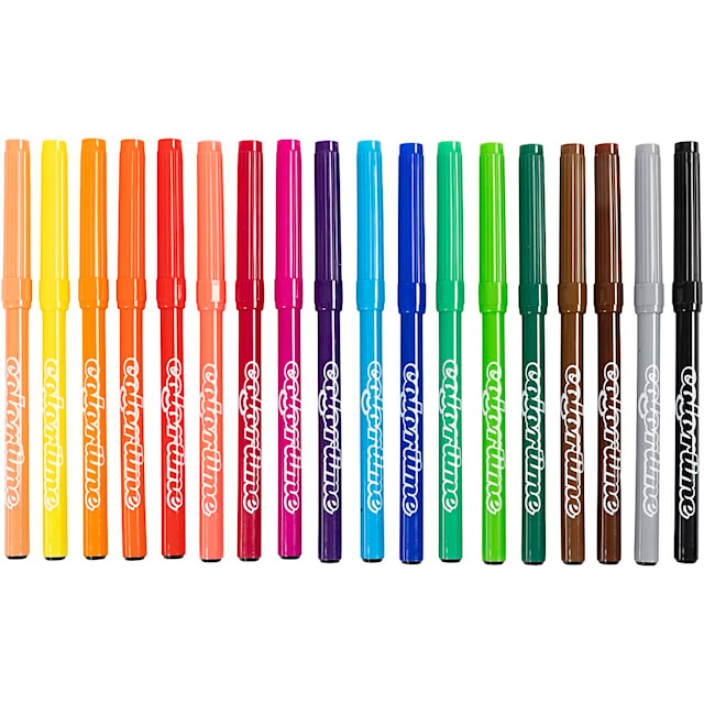 Produktbild 1 för Tuschpennor Barn 2 mm 18-pack