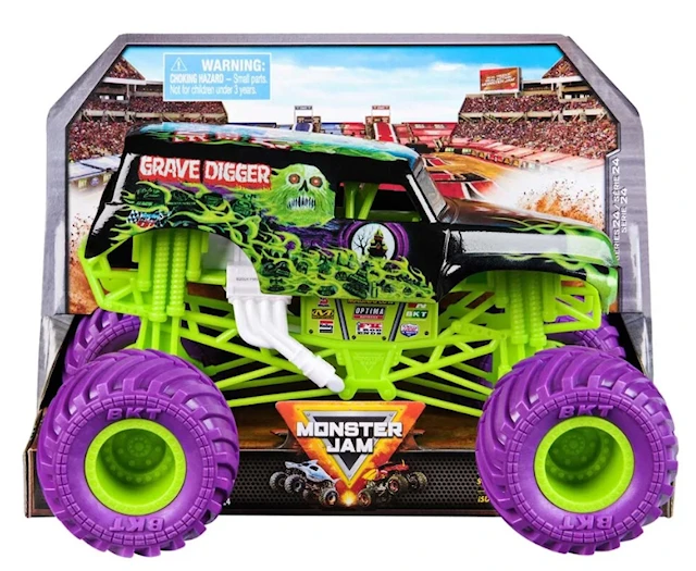 Grave Digger -auto 1:24-valettu Monster Jam