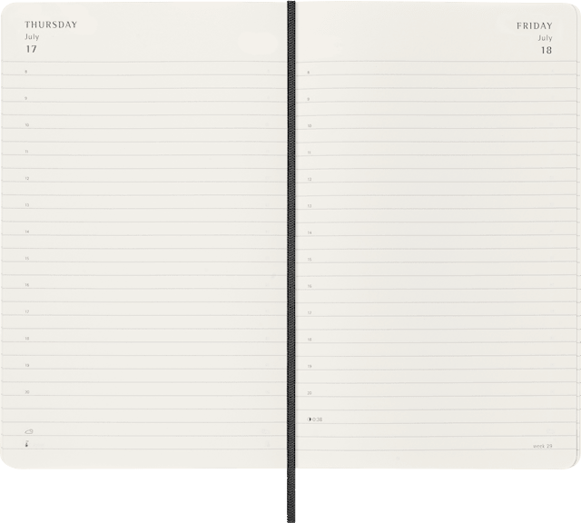 Produktbild 3 för Kalender 18M 25/26 Classic Soft Daily Large Svart Moleskine